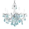 Classic Lighting Rialto Traditional Collection 22-in x 23-in Chrome Swarovski Spectra 5-Light Chandelier