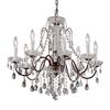 Classic Lighting Daniele Collection 25-in x 22-in Gold Plated Swarovski Strass 8-Light Upgrade Chandelier