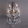 Classic Lighting 5 Light Garden Versailles Chrome Pears Straw Wall Sconce
