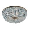 Classic Lighting Millennium Silver Crystal Baskets Flush Mount Ceiling Light