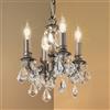 Classic Lighting Majestic Collection 10-in x 12-in French Gold Swarovski Strass 4-Light Mini Chandelier