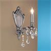 Classic Lighting Chateau Imperial French Gold Crystalique Black Wall Sconce