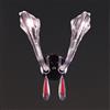 Classic Lighting Inspiration 13-in x 10-in Chrome/Red 2-Light Wall Sconce