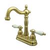 Elements of Design New Orleans Polished Brass Without Pop-Up Rod Bar Faucet