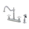 Elements of Design New Orleans Chrome Kitchen Faucet With Sprayer