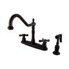 Elements of Design New Orleans Oil-Rubbed Bronze Kitchen Faucet With Sprayer