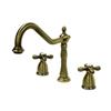 Elements of Design New Orleans Adjustable Antique Vintage Brass Kitchen Faucet