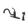Elements of Design Georgian Oil-Rubbed Bronze Kitchen Faucet With Sprayer