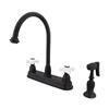 Elements of Design Chicago Oil Rubbed Bronze Kitchen Faucet With Sprayer