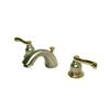 Elements of Design 3.5-in Satin Nickel/Polished Brass Mini Widespread Faucet
