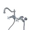 Elements of Design Wall Mounted Chrome Kitchen Faucet With Sprayer