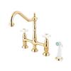 Elements of Design Brass Kitchen Faucet with Sprayer