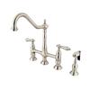 Elements of Design Nickel Kitchen Faucet With Sprayer