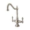 Elements of Design Heritage Spread Nickel Two Handle Kitchen Faucet