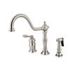 Elements of Design Satin Nickel Single Handle Kitchen Faucet With Sprayer