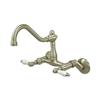 Elements of Design Hot Springs Nickel Wall Mounted Kitchen Faucet