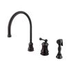 Elements of Design Chicago Oil-Rubbed Bronze Widespread Single Handle Kitchen Faucet