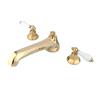 Elements of Design New York 8-in Polished Brass Widespread Roman Tub Filler