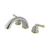 Elements of Design Magellan 7.7-in Chrome/Polished Brass Widespread Faucet
