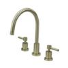 Elements of  Design Concord 11.50-in Satin Nickel Widespread  Handle Kitchen Faucet