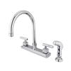 Elements of  Design Claremont 12.5-in Chrome Two Handle Kitchen Faucet with Sprayer