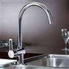 WS Bath Collections Ringo 14.60-in Single Handle Kitchen Faucet
