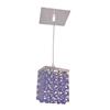 Classic Lighting Bedazzle Collection 4-in x 5-in Swarovski Elements Medium Sapphire Crystal Pendant Light