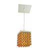 Classic Lighting Bedazzle Collection 4-in x 5-in Swarovski Elements Topaz Crystal Pendant Light