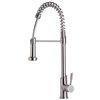 ALFI brand 22.50-in Solid Stainless Steel Commercial Spring Kitchen Faucet