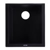 ALFI brand 17-in Black Undermount Rectangular Granite Composite Kitchen Prep Sink