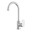 WS Bath Collections 14.80-in Chrome Kitchen Faucet with Swivel Spout