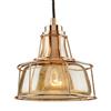 Artcraft Lighting Fifth Avenue Collection 6.75-in x 9.75-in Rose Gold Pendant Light