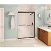 MAAX Aura 43 to 47-in x 71-in x 6-mm Dark Bronze Clear Shower Door