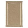 Colonial Mills Shear Natural 4-ft Square Muslin Area Rug