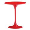 Zuo Modern Wilco Side Table - 19.8-in x 22.8-in - Fiberglass - Red