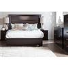 South Shore Furniture Gloria Brown Platform Bed - Chocolate - Queen