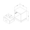South Shore Furniture Logik 1-Drawer White Nightstand