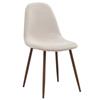 Worldwide Home Furnishings Beige 21.50-in X 34.50-in Fabric Side Chair Set of 4