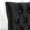 Worldwide Home Furnishings !nspire Black Velvet Crystal Studded Accent Chair