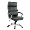 TygerClaw 20.65-in Black Faux Leather Office Chair