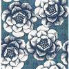 A-Street Prints Blue Floral Non-Woven Paste The Wall Fanciful Floral Wallpaper