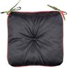 Bozanto Black Floral Reversible Seat Cushion