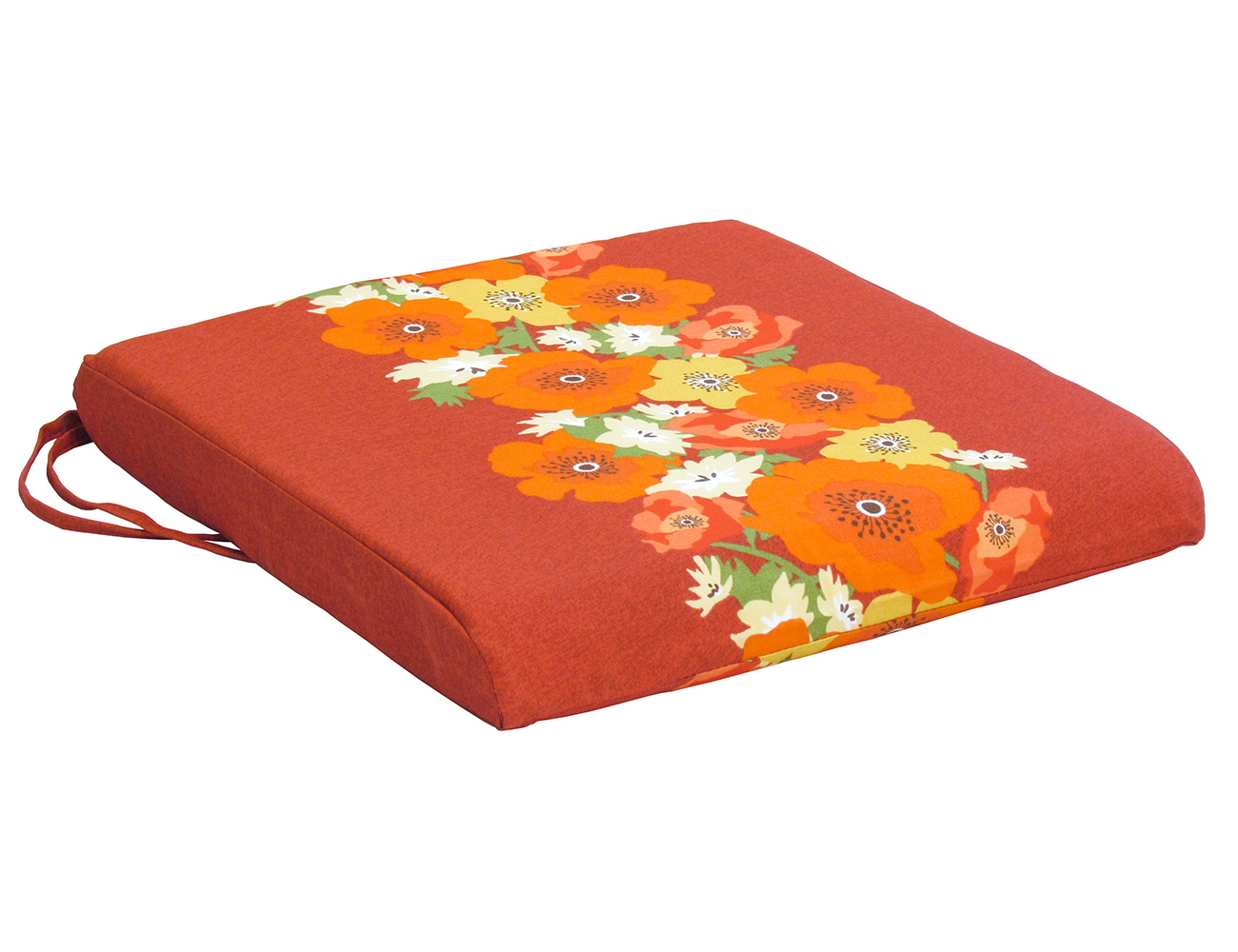 Image of Bozanto 20-in Red Floral Outdoor Seat Cushion