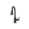 Premier Copper Products 33-in Antique Copper Single Basin Kitchen Sink and Pull Down Faucet Set