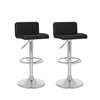 CorLiving Adjustable (25in-33in) Low Back Black Faux Leather Barstool (Set of 2)