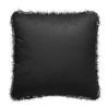 Millano 18-in Brown Faux Fur Jacquard Decorative Cushion
