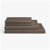 Milano Collection 1200-Thread Count Polyester Brown Double Sheet Set (4 Pieces)