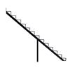 Pylex 7.5-in x 9-in Black 13 Step Aluminum Stair Riser
