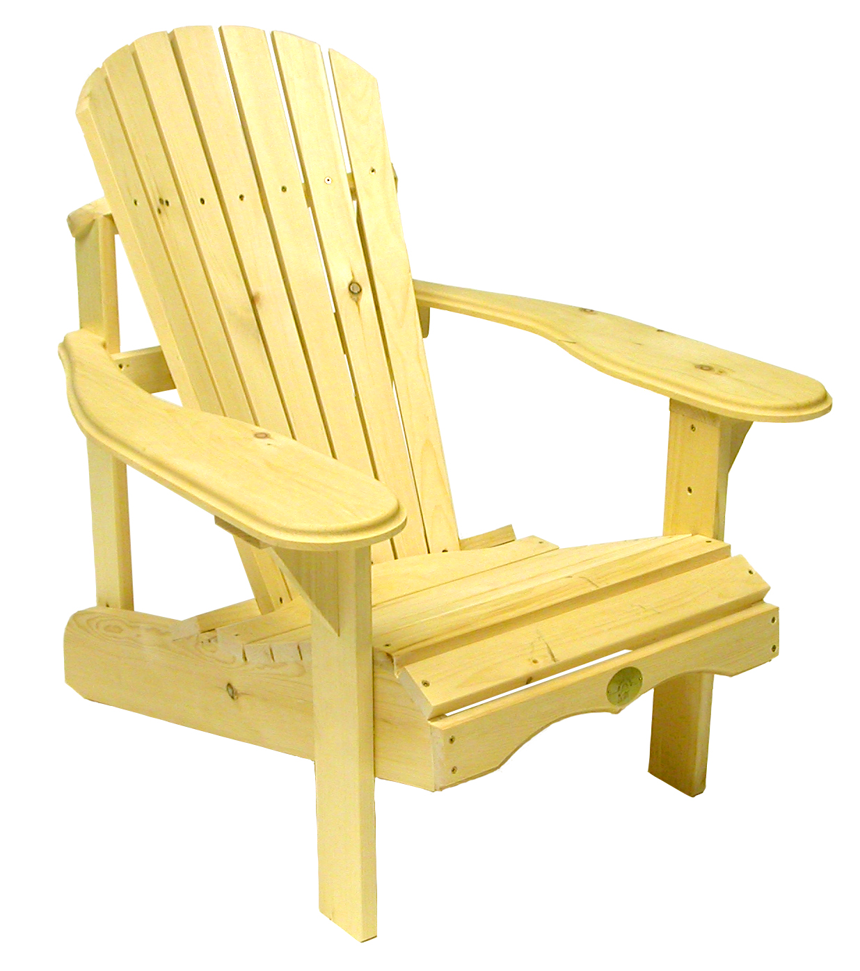 Image of The Bear Chair Company Adirondack Outdoor Chair White Pine
