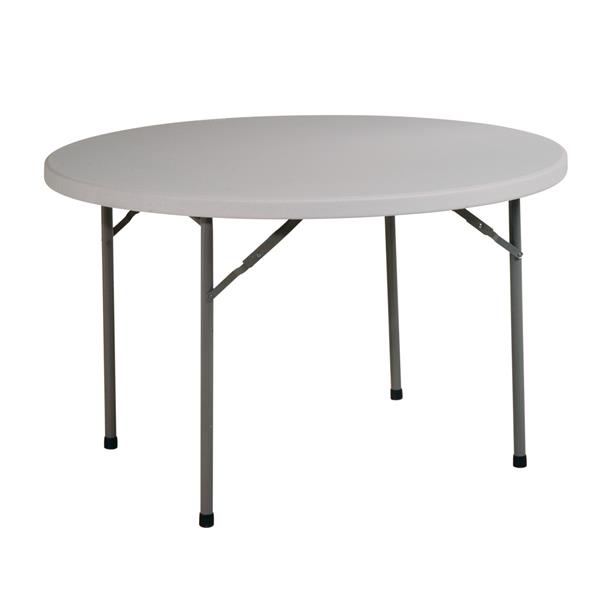 Work Smart Round Folding Table 48 In, 48 Inch Round Folding Table Lowe Size